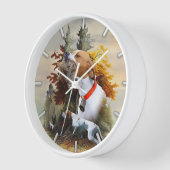 英語ポインタ 壁時計 (傾斜)