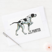 英語ポインタ 長方形シール (封筒)