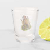 英語ポインタ、鳥狩り ショットグラス (裏面)