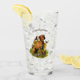 英語ポインタ、鳥狩り タンブラーグラス