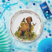 英語ポインタ、鳥狩り ペーパープレート (パーティー)