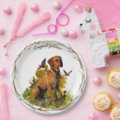 英語ポインタ、鳥狩り ペーパープレート (パーティー)