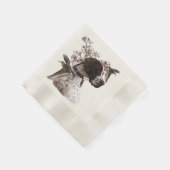 英語ポインタ、鳥狩り 縁ありカクテルナプキン (角)