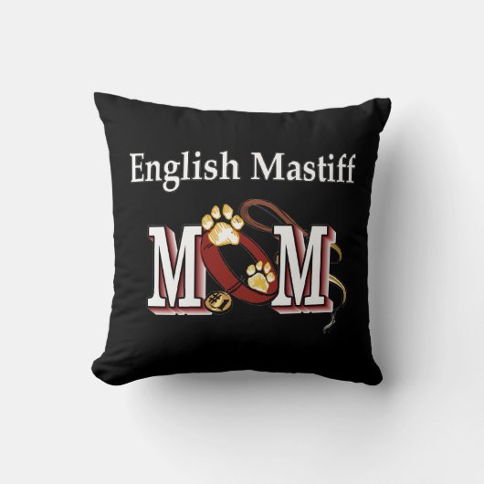 英語マスティフのお母さんプレゼント クッション (正面)