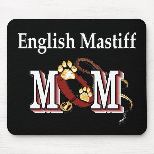 英語マスティフのお母さんプレゼント マウスパッド (正面)