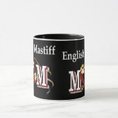 英語マスティフのお母さんプレゼント マグカップ (中央)