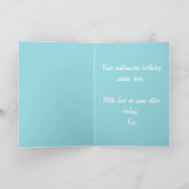 英語マスティフ誕生日カード カード (内部)