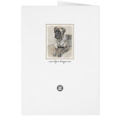 英語マスティフ（ブリンドル） 絵画ズ – Dog Art (裏面)