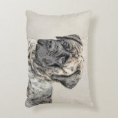 英語マスティフ（ブリンドル） 絵画ズ – Dog Art アクセントクッション (正面(垂直))
