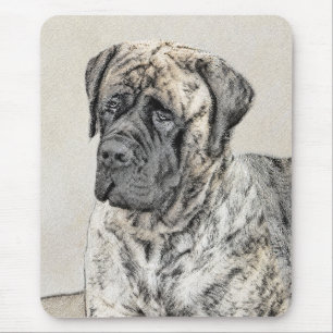 英語マスティフ(ブリンドル) 絵画ズ – Dog Art マウスパッド