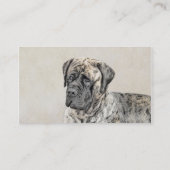英語マスティフ（ブリンドル） 絵画ズ – Dog Art 名刺 (裏面)