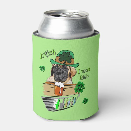 英語マスティフSt patricks dayギフト 缶クーラー (缶正面)