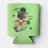 英語マスティフSt patricks dayギフト 缶クーラー (正面)