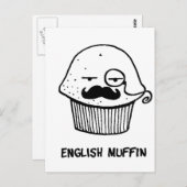 英語マフィン.png ポストカード (正面/裏面)