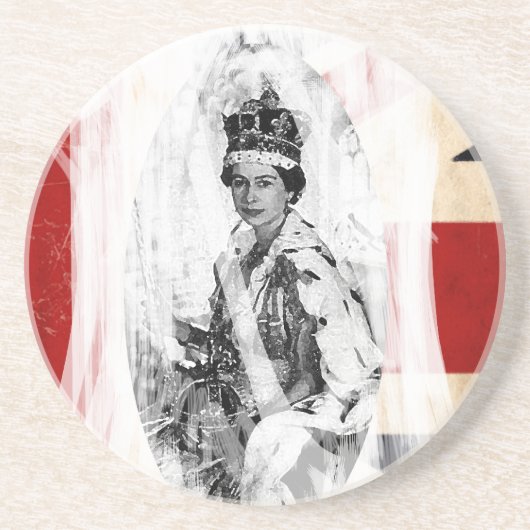 英語ロイヤルティパンクグランジ/ コースター (正面)