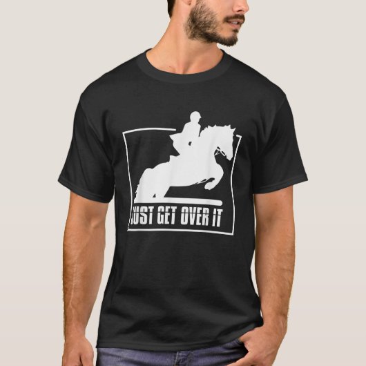 英語乗馬ハンタージャンパーガール乗馬T S Tシャツ (正面)