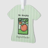 英語先生ありがとうApple オーナメント (正面)