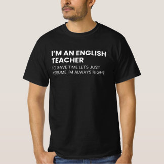 英語先生おもしろい教授 Tシャツ