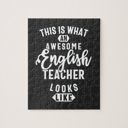 英語先生おもしろい英語先生 ジグソーパズル (縦)