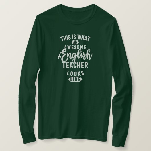 英語先生おもしろい英語先生 Tシャツ (デザイン正面)