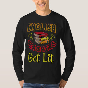 英語先生が文学を始める Tシャツ