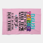 英語先生のみフルタイム数々のタスク キッチンタオル (横)