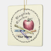 英語先生オーナメント セラミックオーナメント (左)