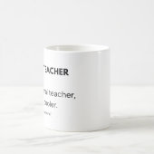 英語先生クール教授・教育者 コーヒーマグカップ (中央)