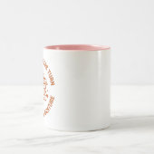 英語先生コーヒーラバーおもしろいズ引用文 ツートーンマグカップ (中央)