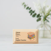 英語先生モットー 名刺 (スタンド正面)