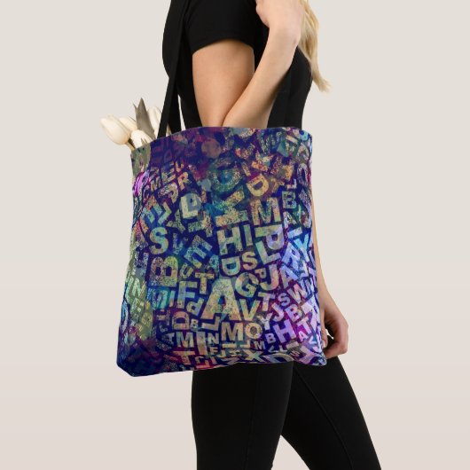 英語先生ライターアルファベットレタートートバッグ トートバッグ (クローズアップ)