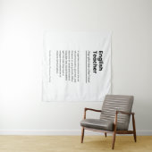 英語先生定義プリント感謝ギフト タペストリー (インサイチュ(横))