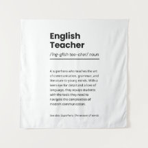 英語先生定義プリント感謝ギフト
