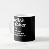英語先生定義学校の初日 コーヒーマグカップ (正面左)