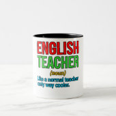 英語先生定義言語文法 ツートーンマグカップ (中央)