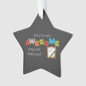 英語先生感謝の日素晴らし, オーナメント (正面)