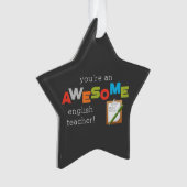 英語先生感謝の日素晴らし, オーナメント (正面)