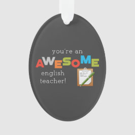 英語先生感謝の日素晴らし, オーナメント