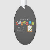 英語先生感謝の日素晴らし, オーナメント (正面)