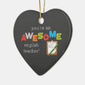 英語先生感謝の日素晴らし, セラミックオーナメント (左)