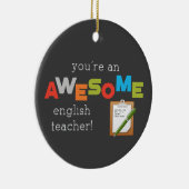 英語先生感謝の日素晴らし, セラミックオーナメント (右)