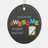 英語先生感謝の日素晴らし, セラミックオーナメント (左)