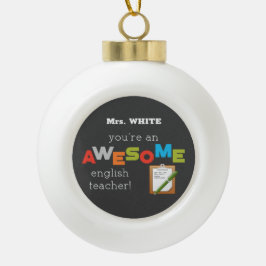 英語先生感謝の日素晴らし, セラミックボールオーナメント