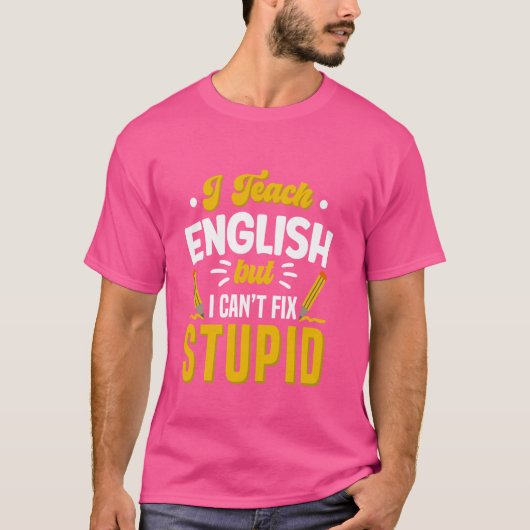 英語先生文法警察 Tシャツ (正面)