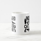 英語先生猫好き コーヒーマグカップ (中央)