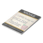 英語先生 |ヴィンテージスタイル ノートパッド (回転)