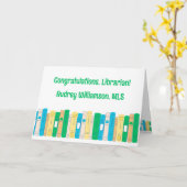 英語先生/司書MLS卒業 カード (黄色い花)