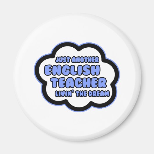 英語先生..夢を見る マグネット (正面)