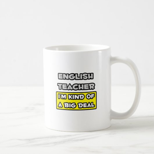 英語先生..私は大したことがある コーヒーマグカップ (右)