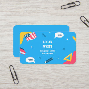 英語先生ESLインストラクター 名刺